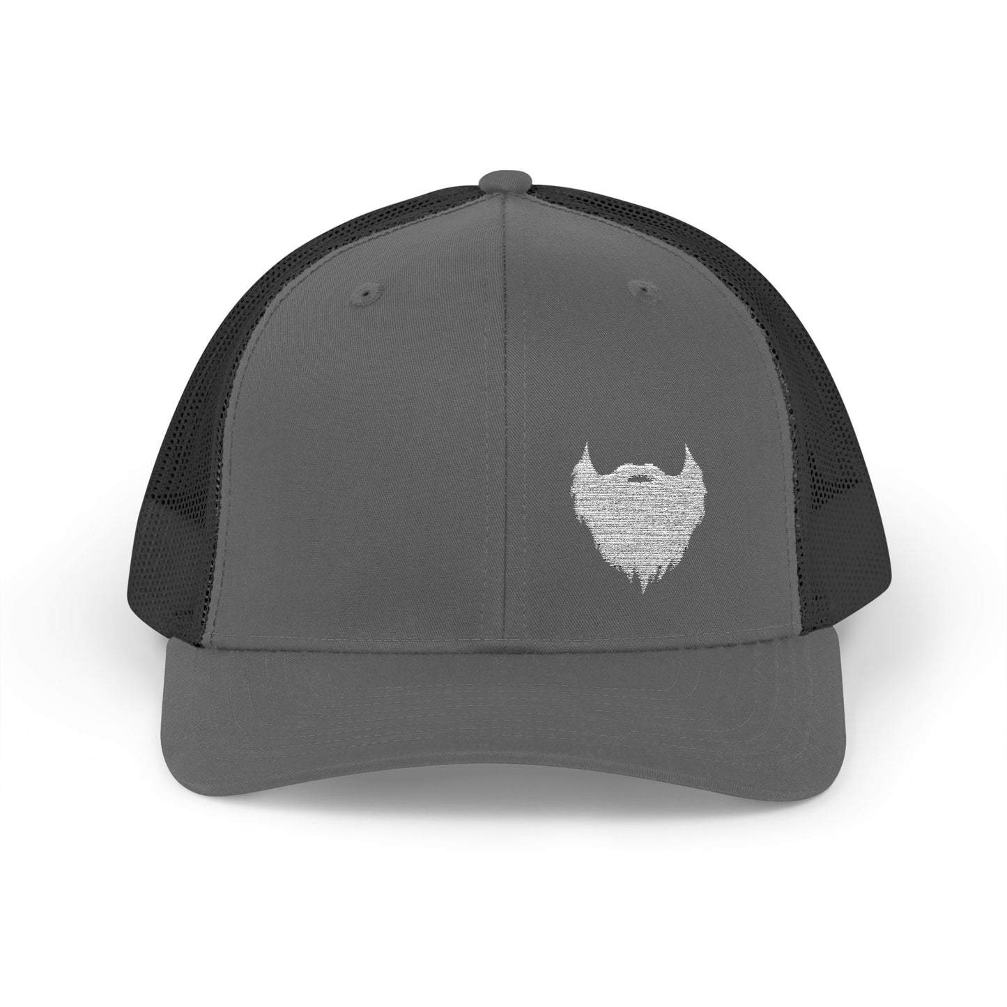 Beard Icon (White) | Snapback Trucker Hat