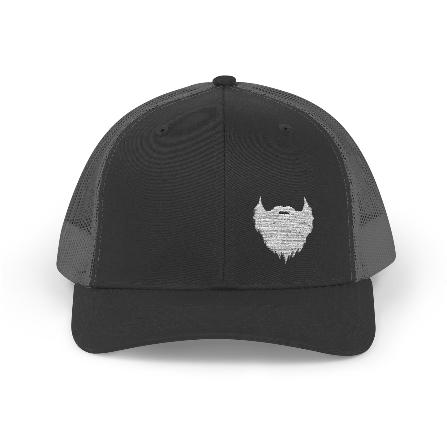 Beard Icon (White) | Snapback Trucker Hat