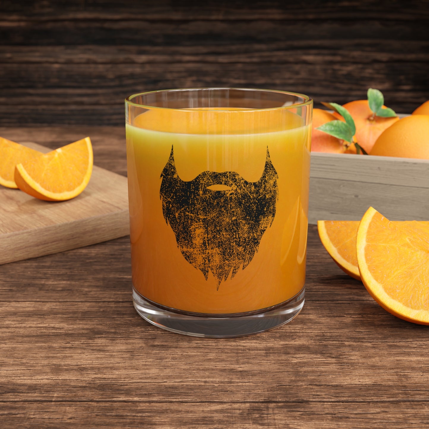 Beard Icon Rocks Glass | 10oz.
