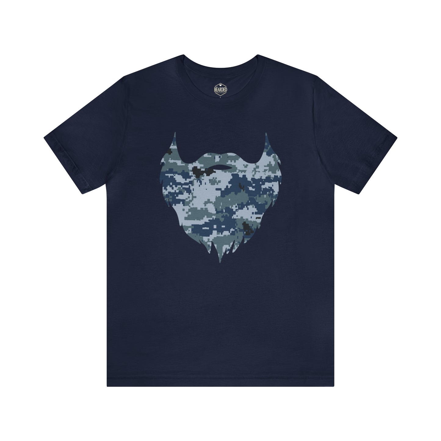 Camo Beard (Navy) | T-Shirt