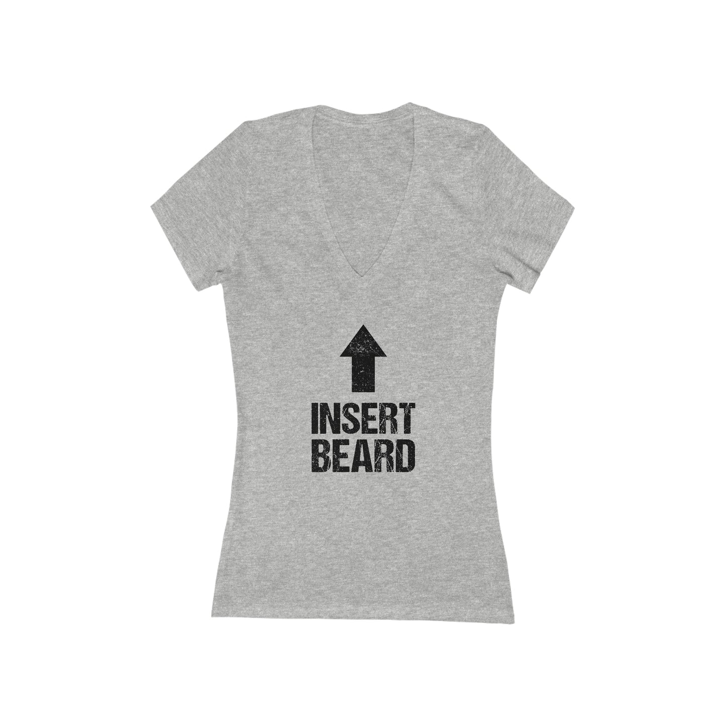 Insert Beard | Women's Deep V-Neck Tee