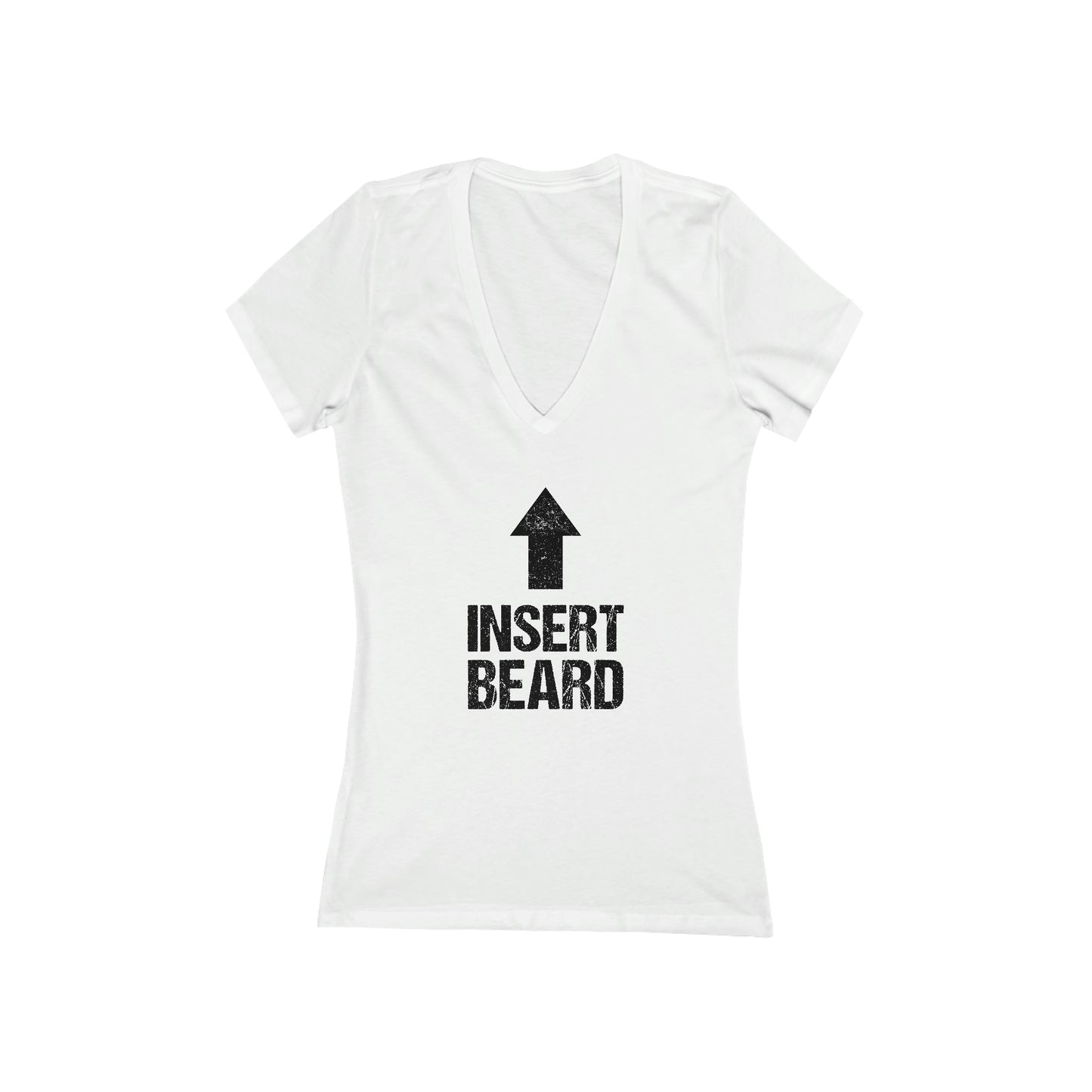 Insert Beard | Women's Deep V-Neck Tee
