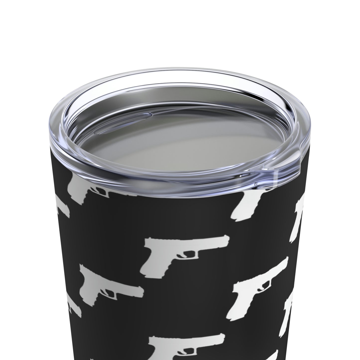 Handgun Pattern (Black) | Stainless Steel Tumbler 20oz