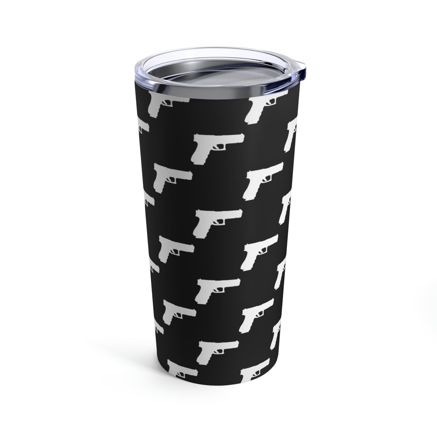 Handgun Pattern (Black) | Stainless Steel Tumbler 20oz