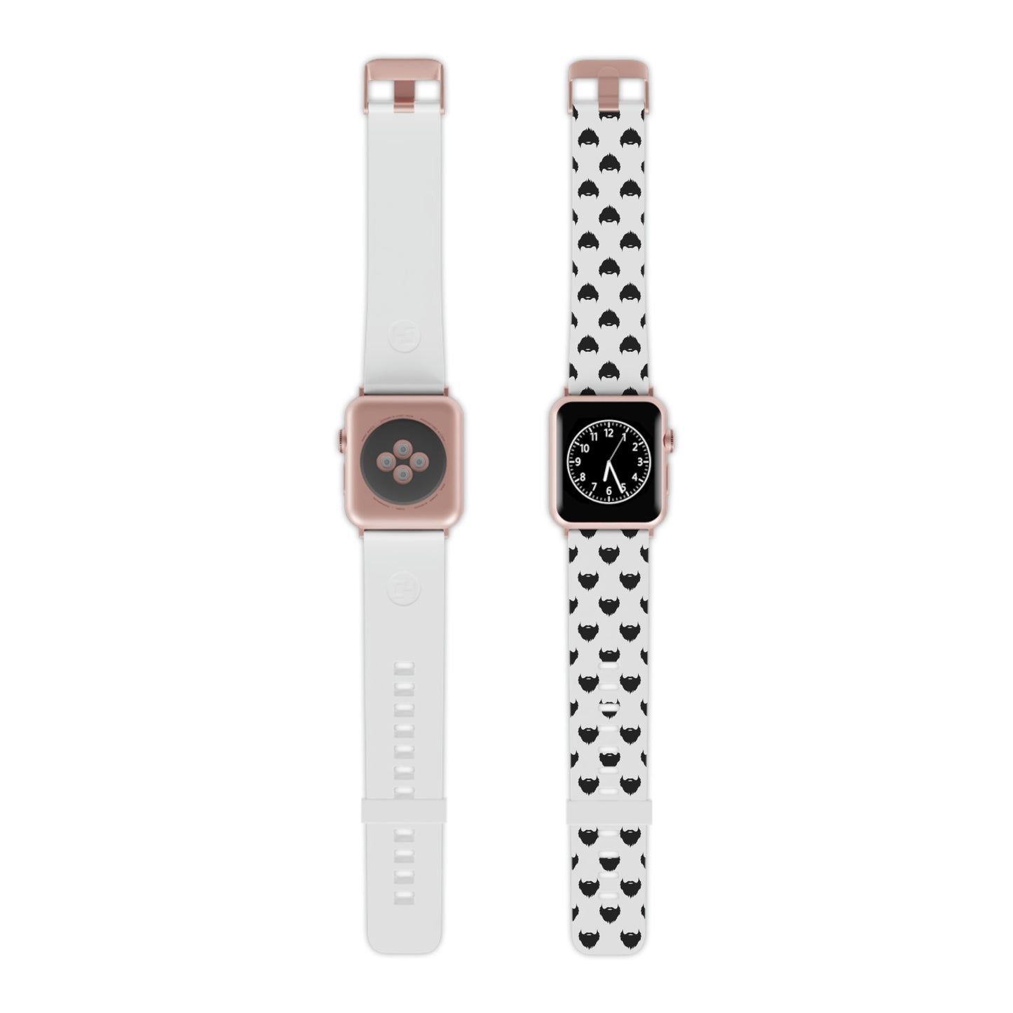 Beard Pattern (White) | Apple Watch Band