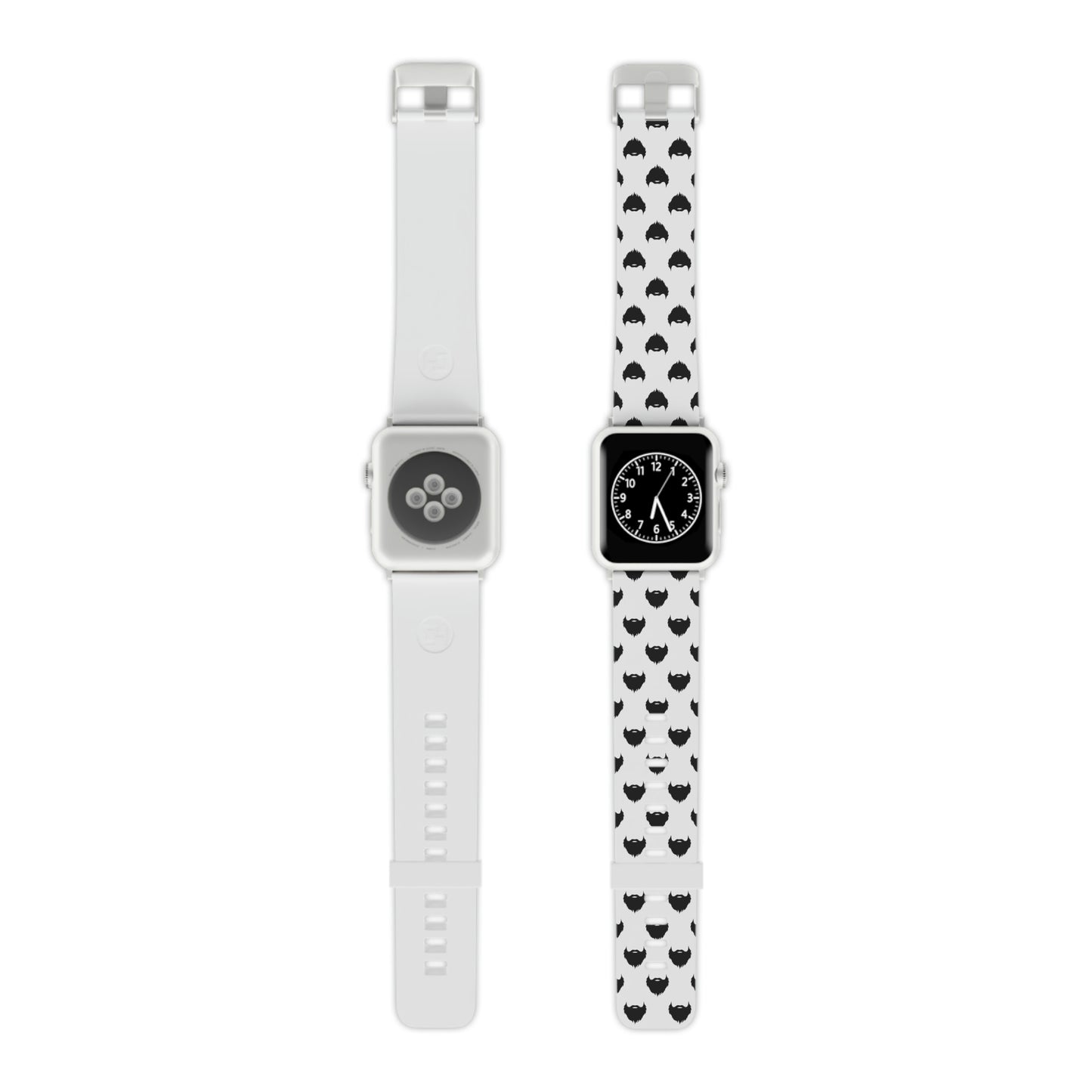 Beard Pattern (White) | Apple Watch Band