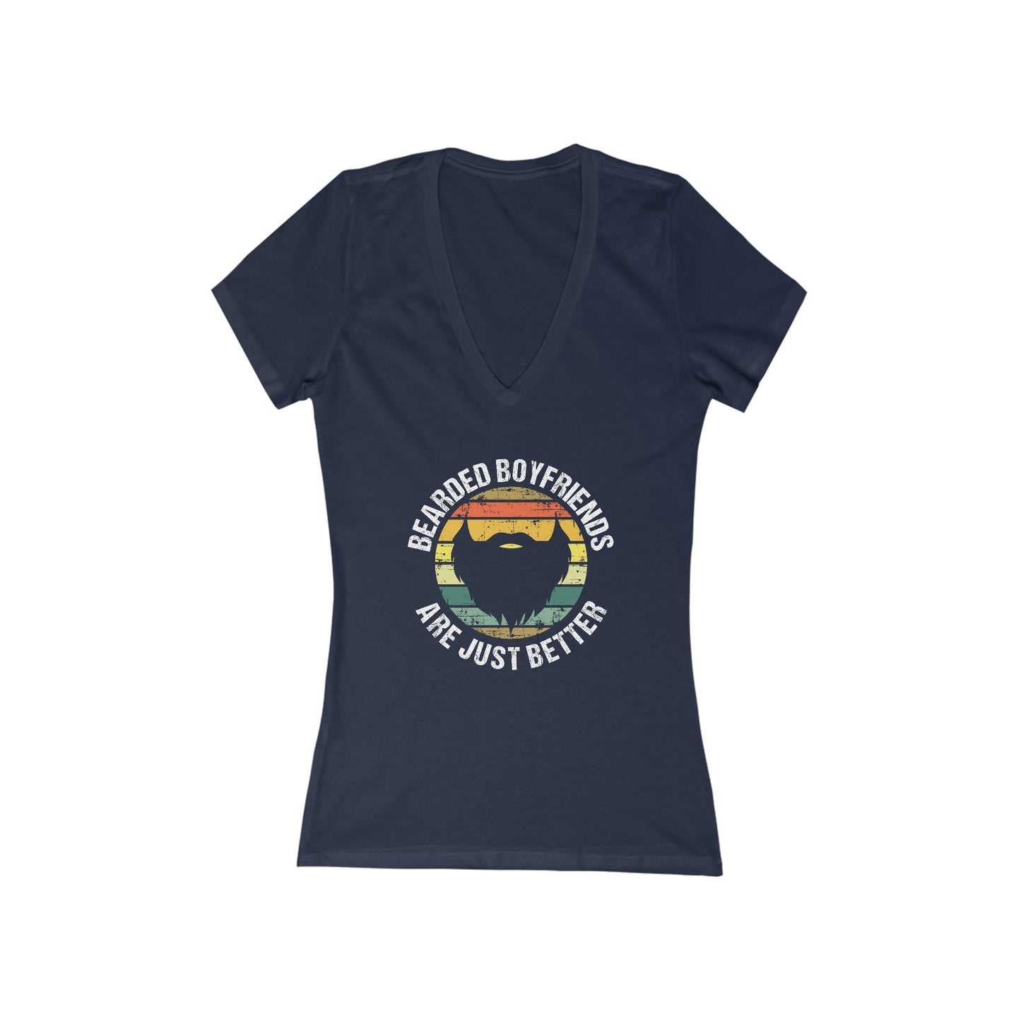Bearded Boyfriends Are Just Better | Women's Deep V-Neck Tee
