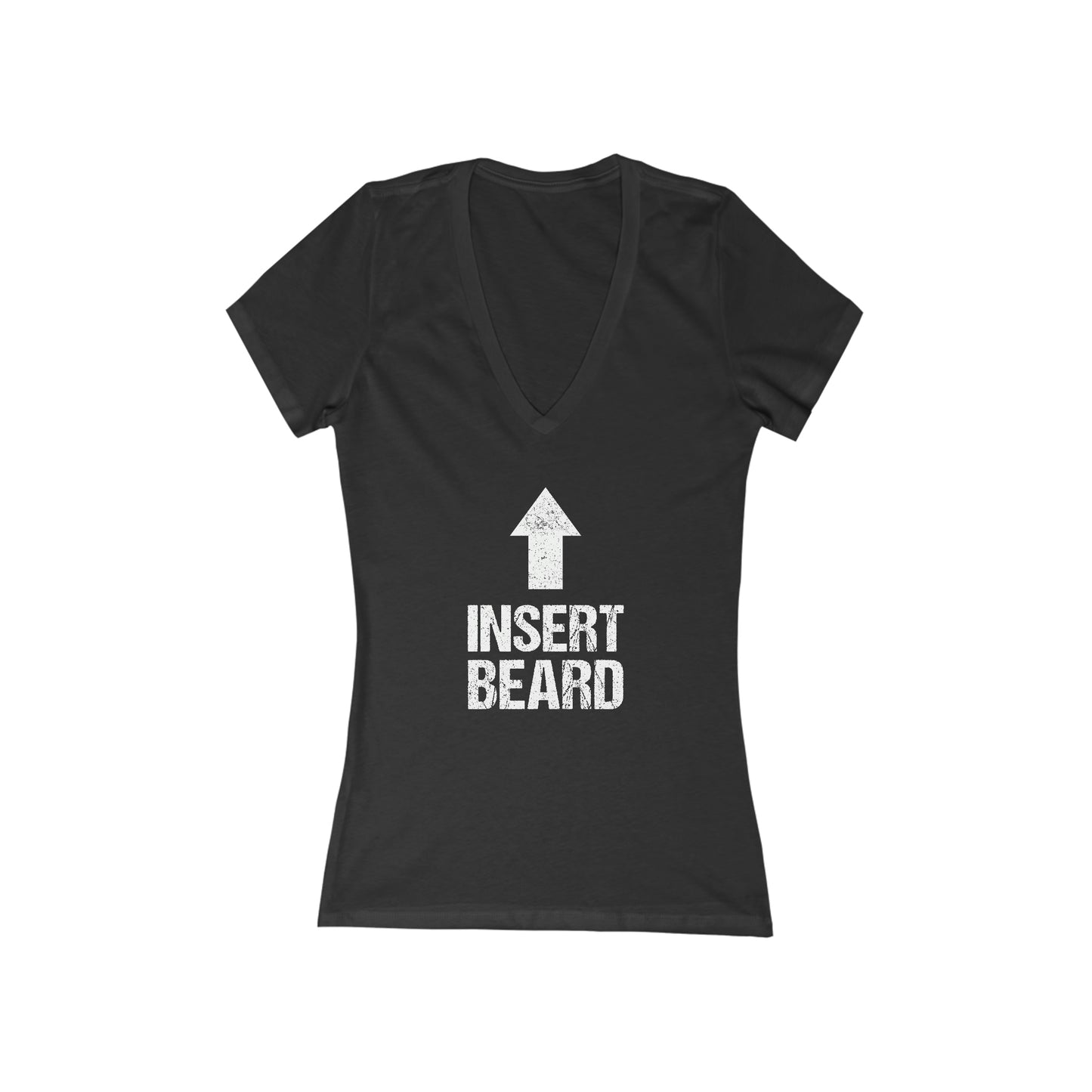 Insert Beard | Women's Deep V-Neck Tee