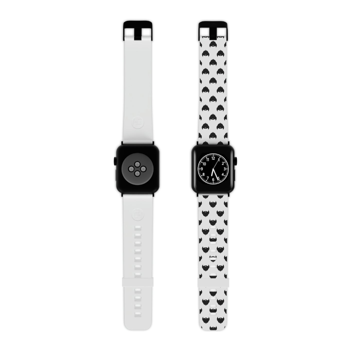 Beard Pattern (White) | Apple Watch Band