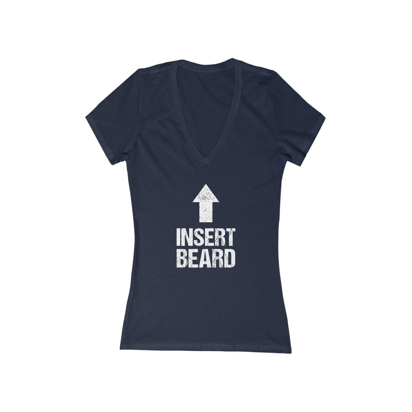 Insert Beard | Women's Deep V-Neck Tee