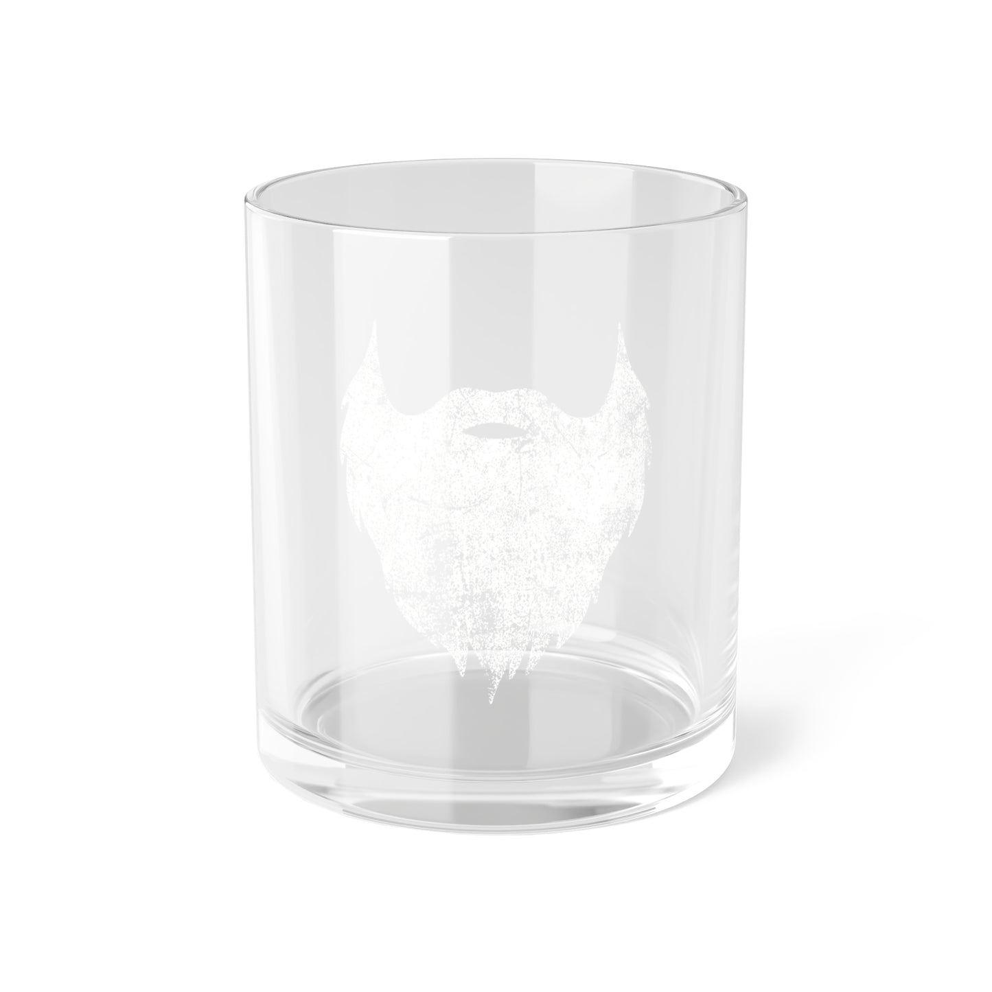 Beard Icon Rocks Glass (white) | 10oz.