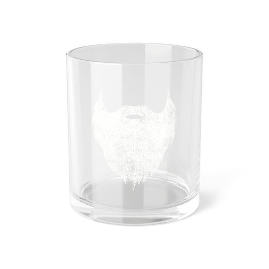 Beard Icon Rocks Glass (white) | 10oz.