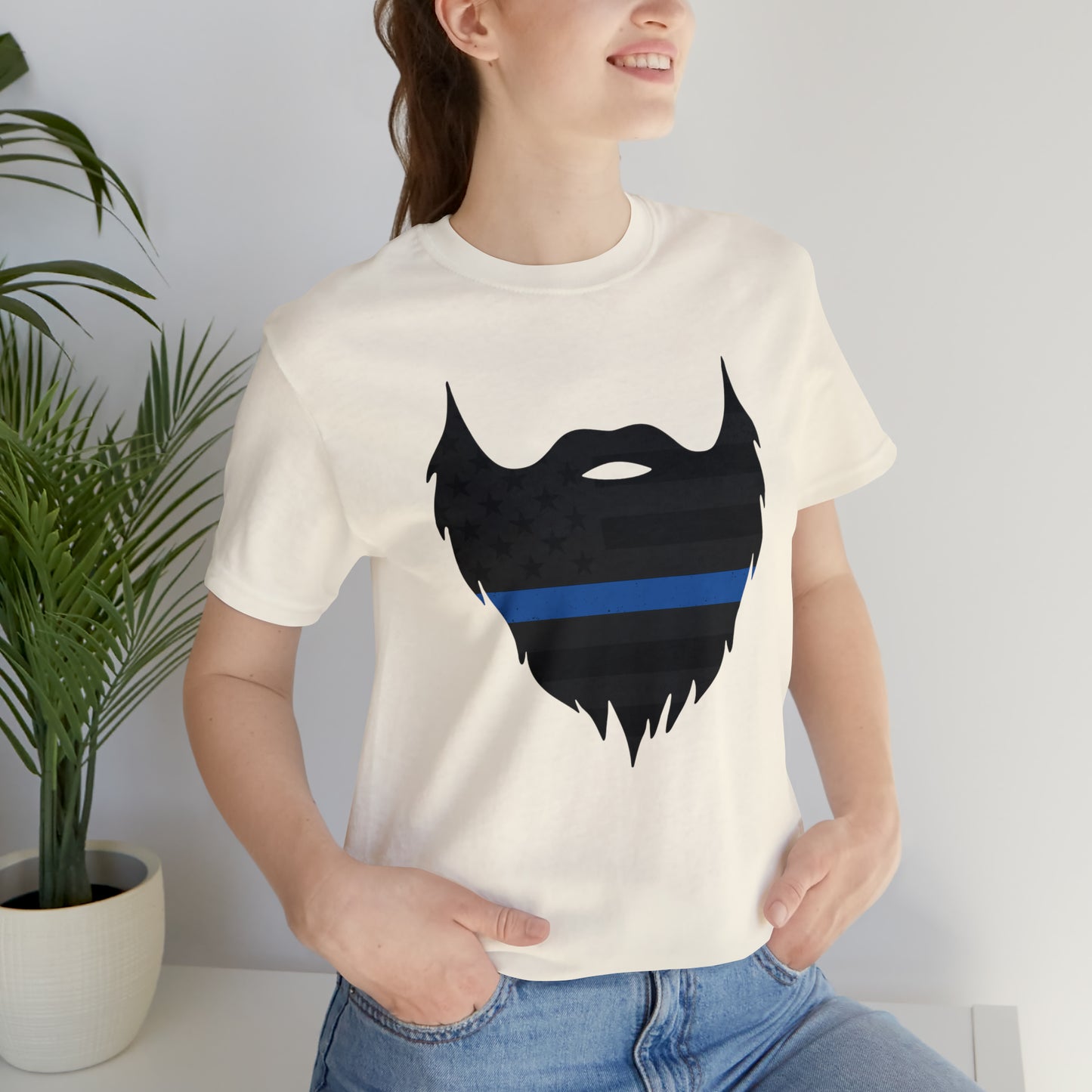 Thin Blue Line Beard | T-Shirt