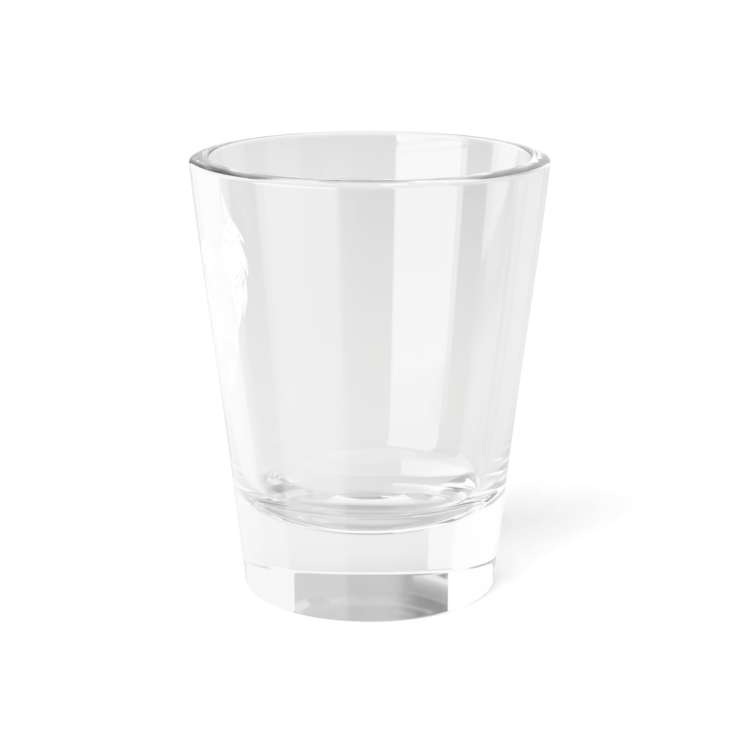 Beard Icon Shot Glass (white) | 1.5oz