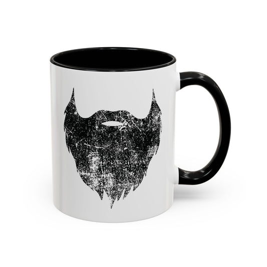 Beard Icon | Two-Tone 11 oz. Coffee Mug