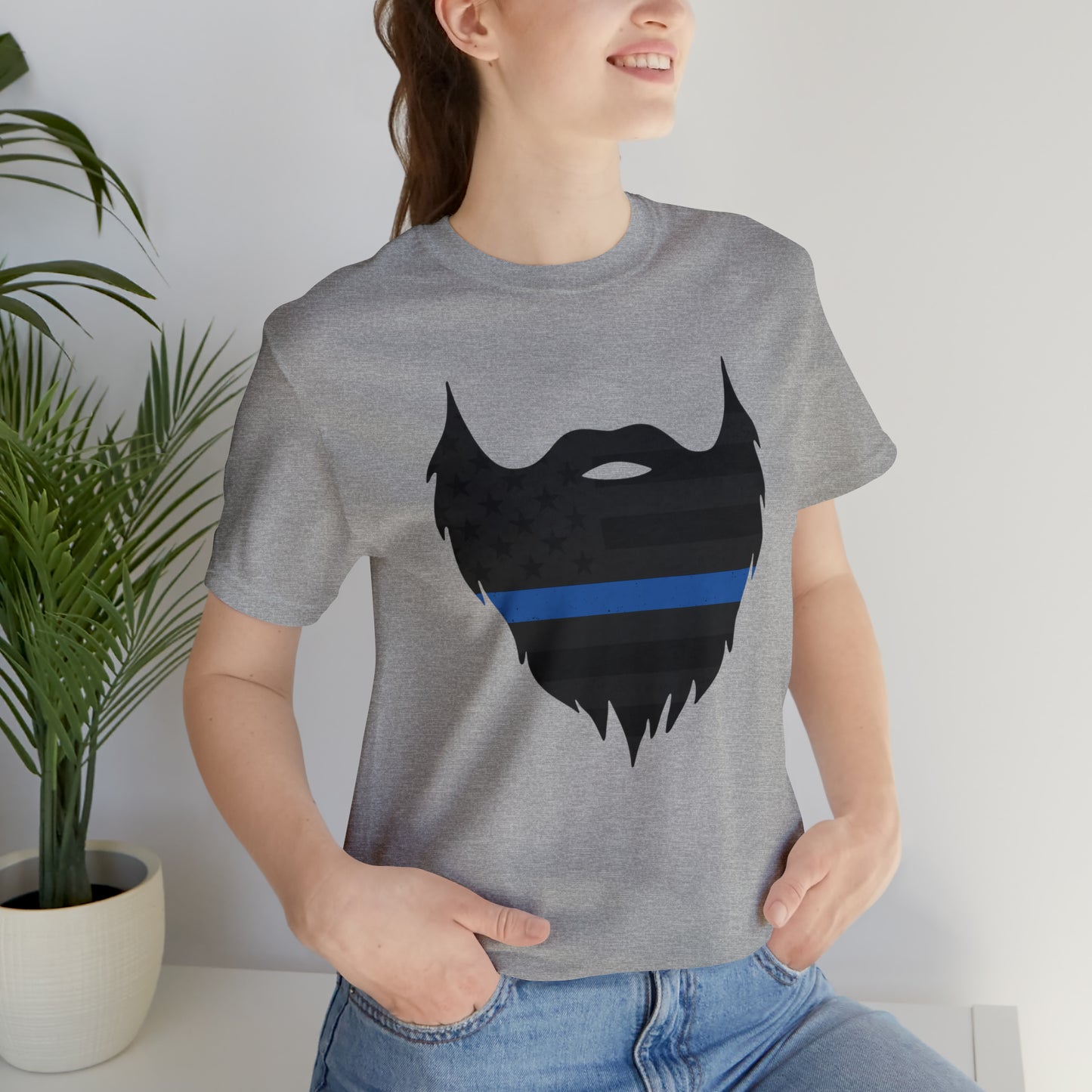 Thin Blue Line Beard | T-Shirt