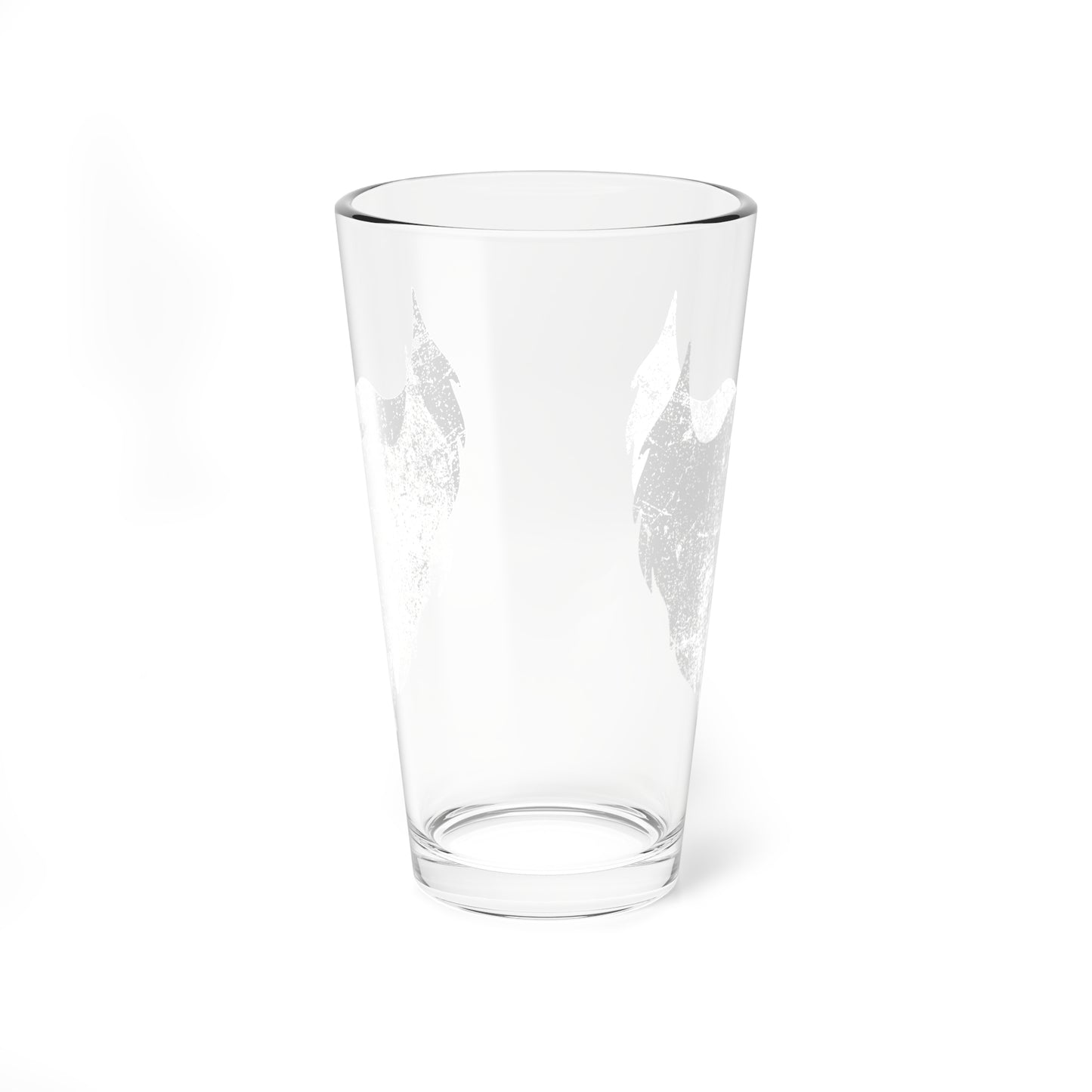 Beard Icon Pint Glass (white) | 16oz