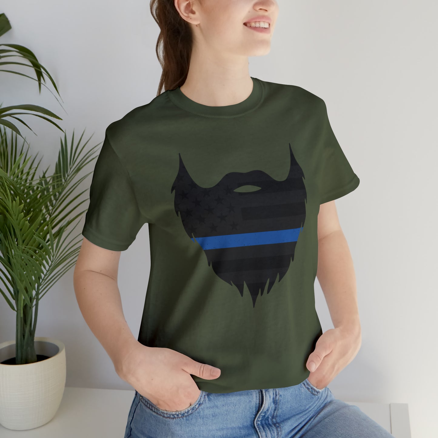 Thin Blue Line Beard | T-Shirt