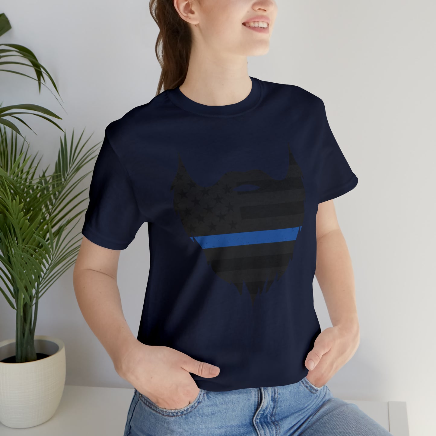 Thin Blue Line Beard | T-Shirt