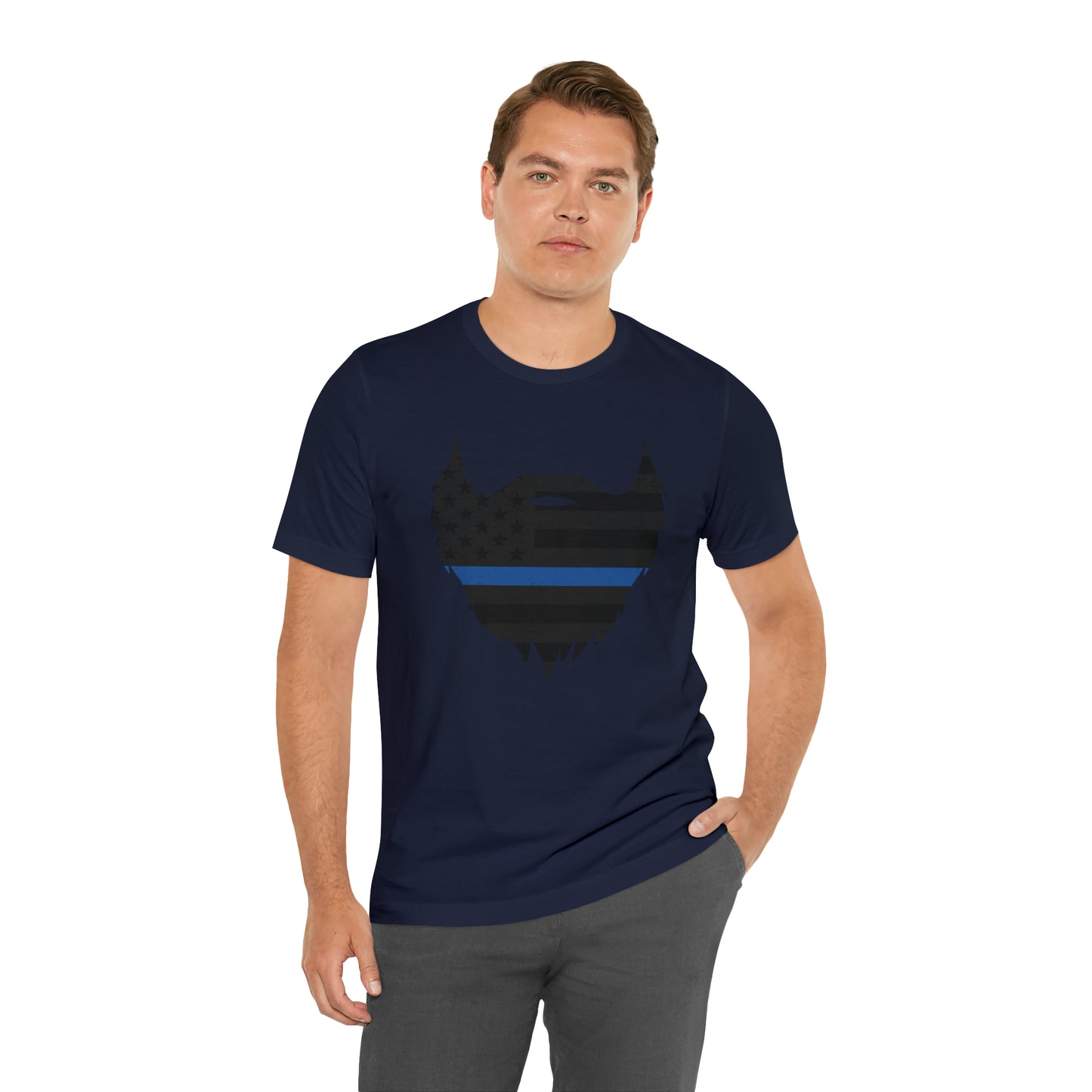 Thin Blue Line Beard | T-Shirt