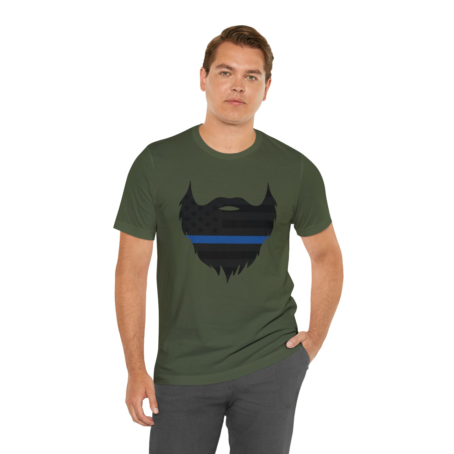 Thin Blue Line Beard | T-Shirt