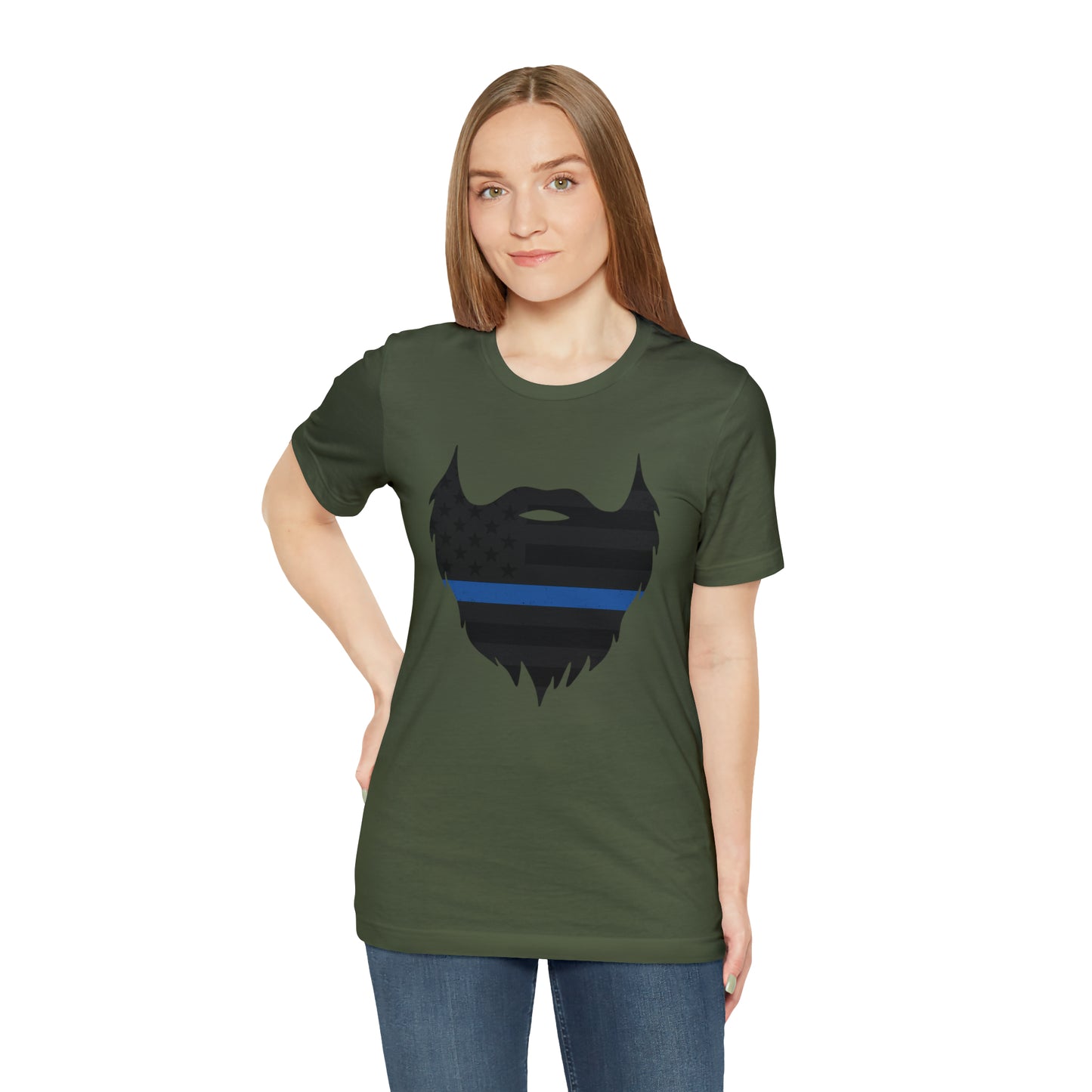 Thin Blue Line Beard | T-Shirt