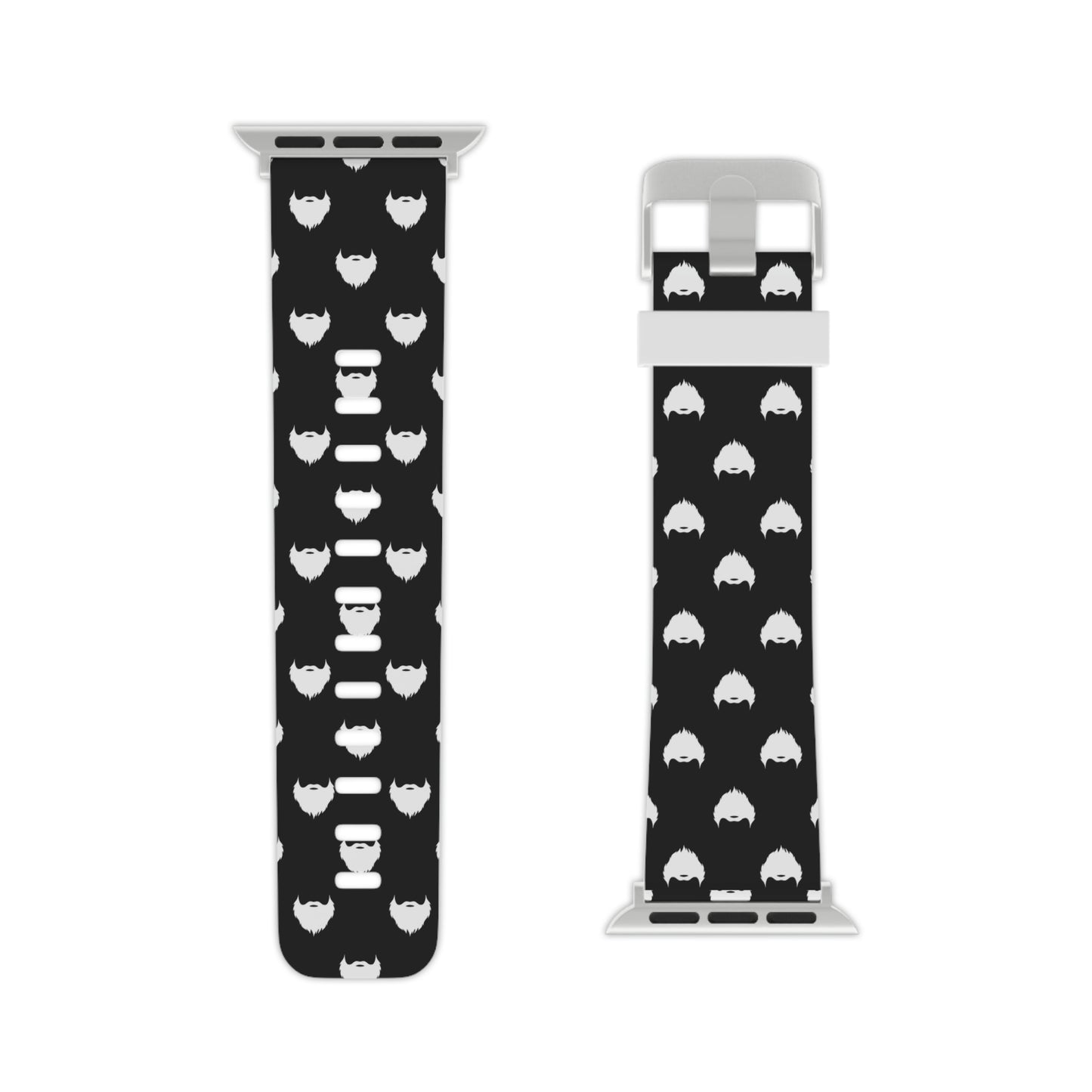 Beard Pattern (Black) | Apple Watch Band