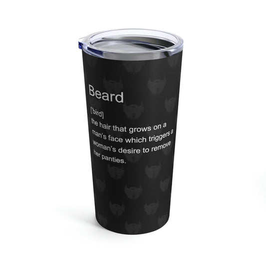 Beard Definition (Black) | Stainless Steel Tumbler 20oz