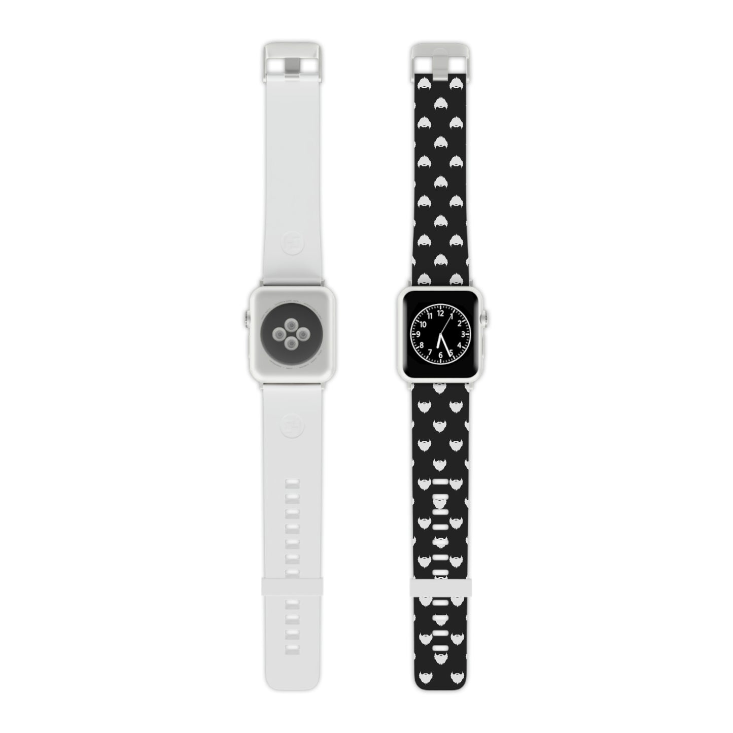 Beard Pattern (Black) | Apple Watch Band