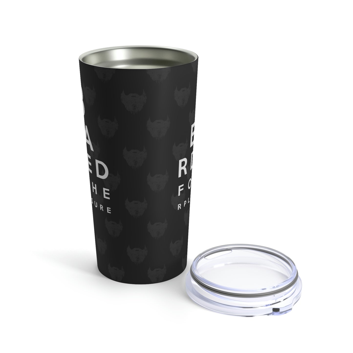 Beard Eye Chart (Black) | Stainless Steel Tumbler 20oz