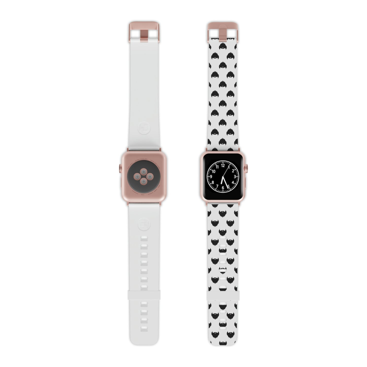 Beard Pattern (White) | Apple Watch Band