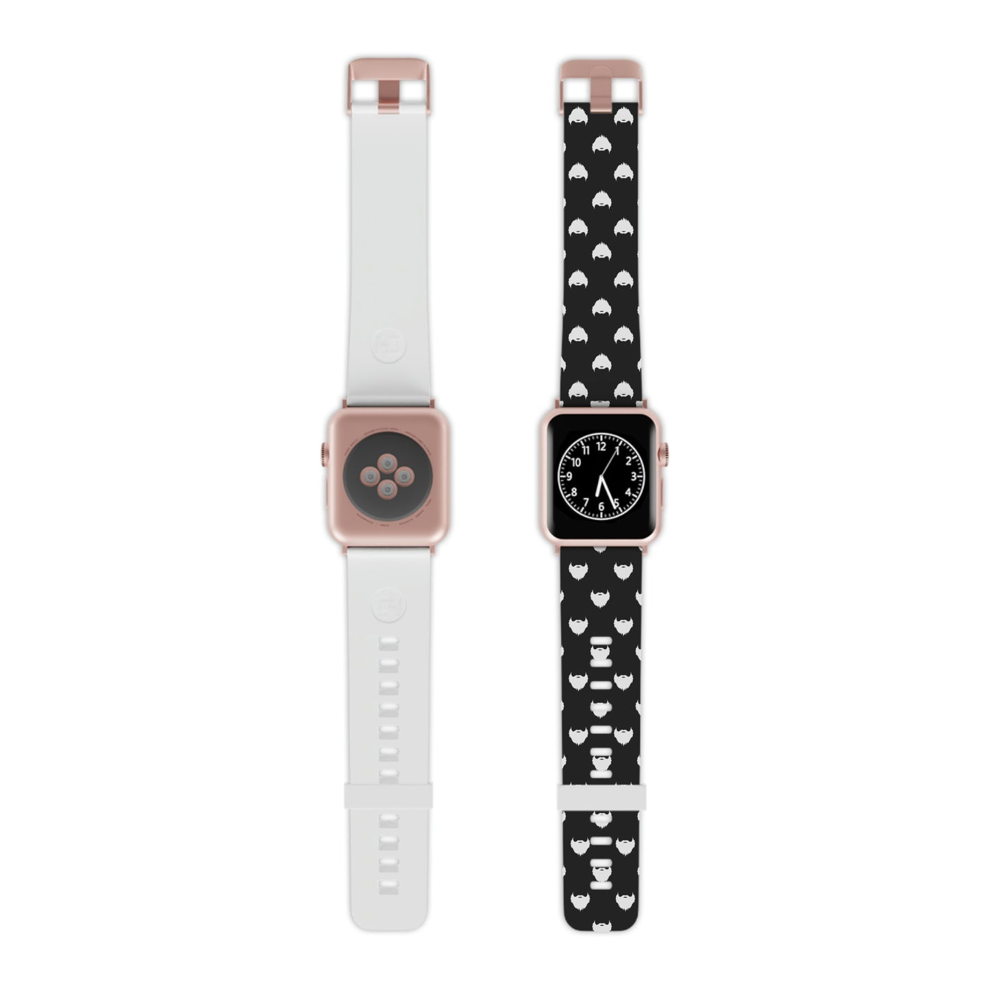 Beard Pattern (Black) | Apple Watch Band