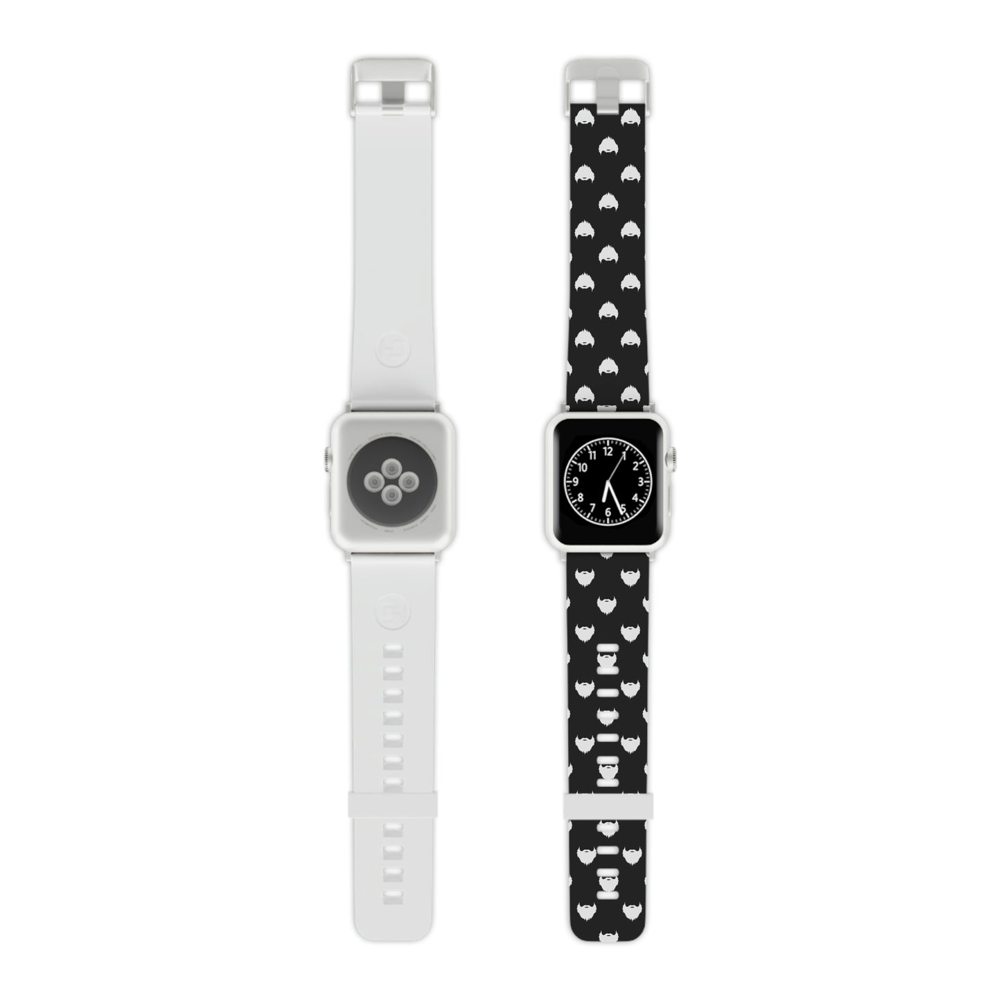 Beard Pattern (Black) | Apple Watch Band