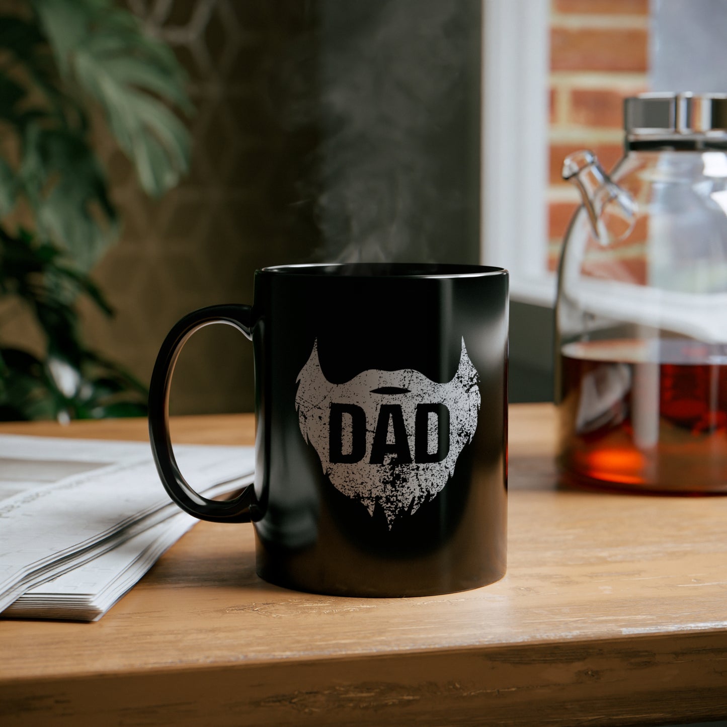 Dad Beard | 11oz Black Mug