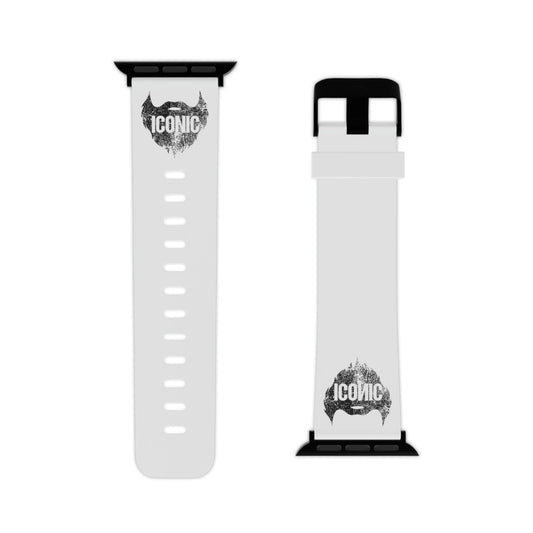 Iconic Beard (White) | Apple Watch Band