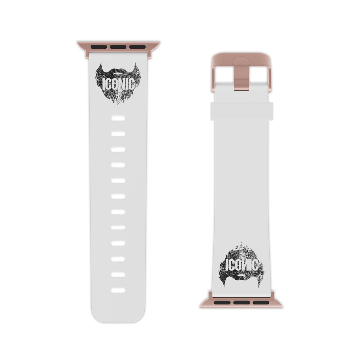 Iconic Beard (White) | Apple Watch Band