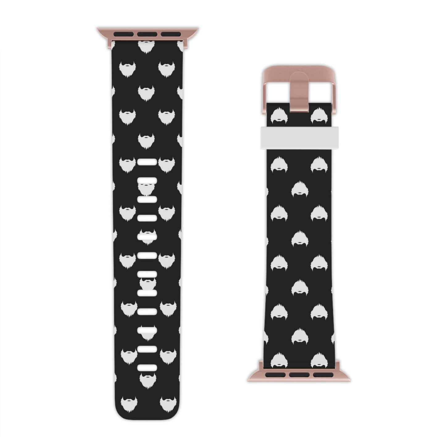 Beard Pattern (Black) | Apple Watch Band