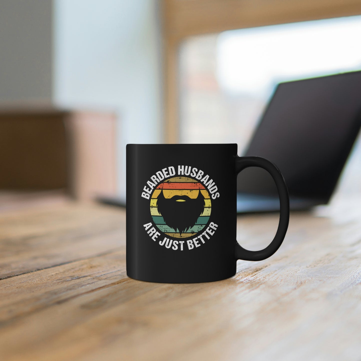 Bearded Husbands Are Just Better | 11oz Black Mug