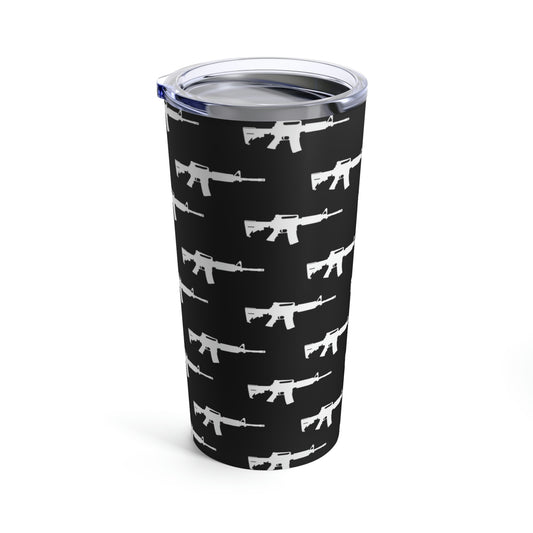 AR-15 Style Pattern (Black) | Stainless Steel Tumbler 20oz