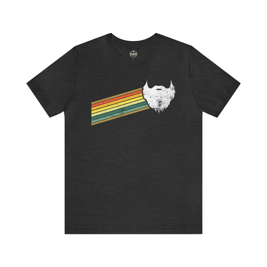 Beard w/Vintage Style Stripes | T-Shirt