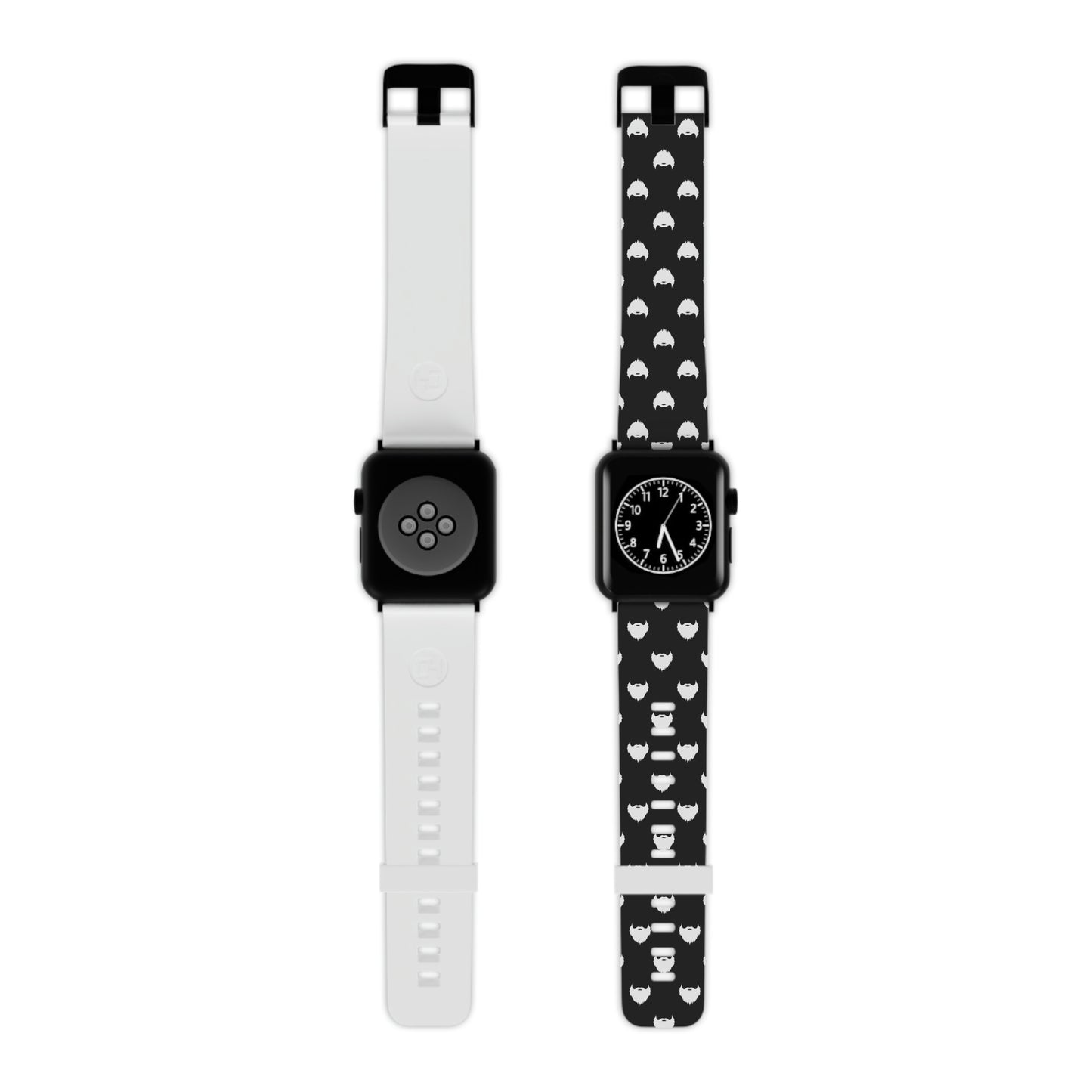 Beard Pattern (Black) | Apple Watch Band