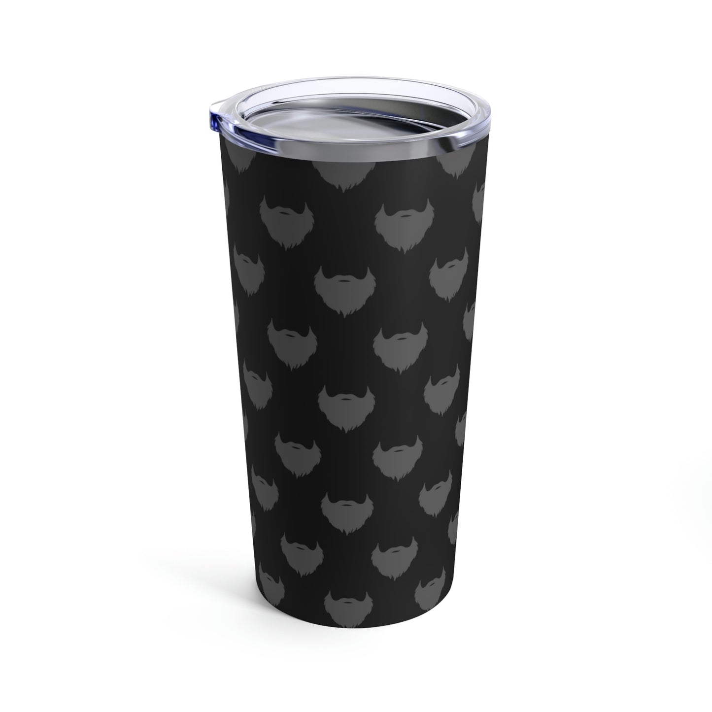 Beard pattern (Black & Grey) | Stainless Steel Tumbler 20oz