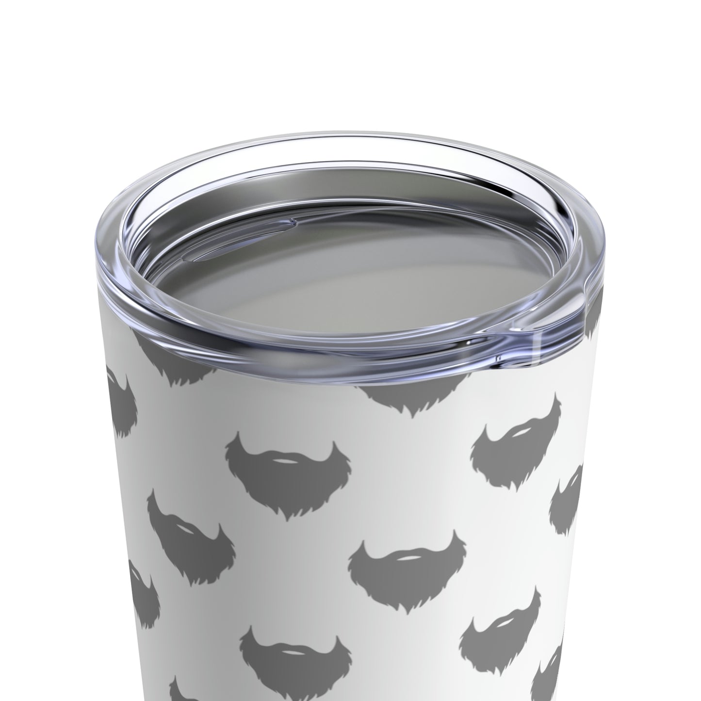 Beard pattern (White & Grey) | Stainless Steel Tumbler 20oz