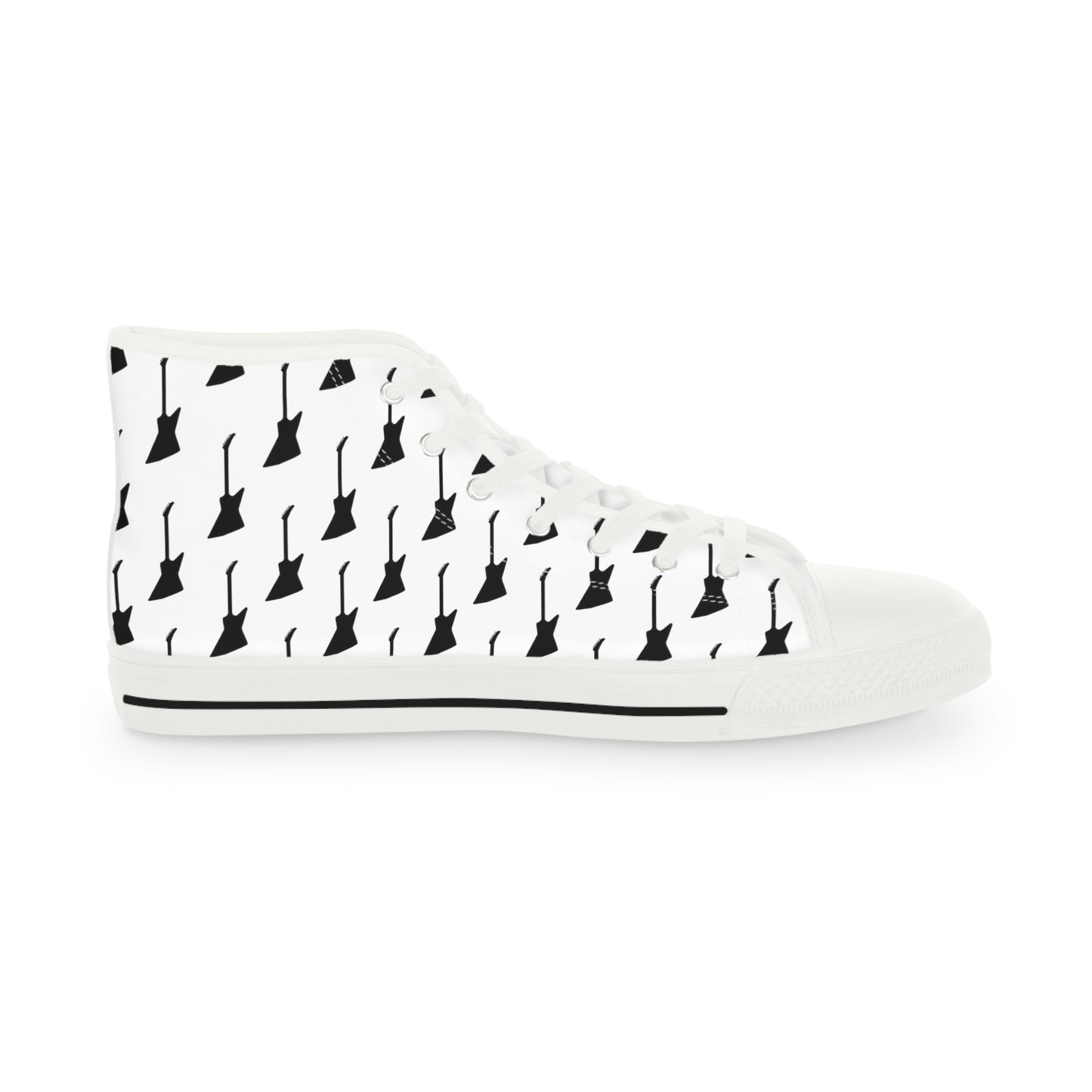 Guitar Pattern: Explorer-Style - White | High Top