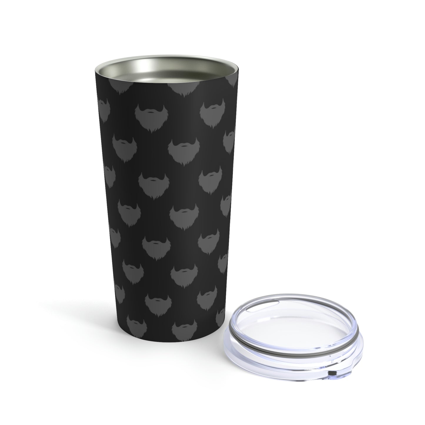 Beard pattern (Black & Grey) | Stainless Steel Tumbler 20oz