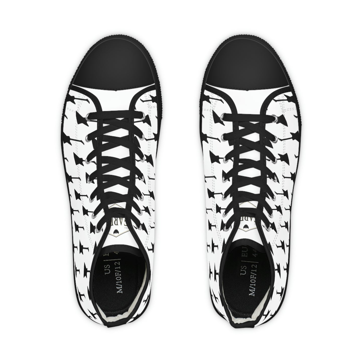 Guitar Pattern: Explorer-Style - White | High Top