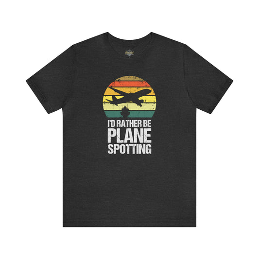 I'd Rather Be Plane Spotting (Vintage Style) | T-Shirt