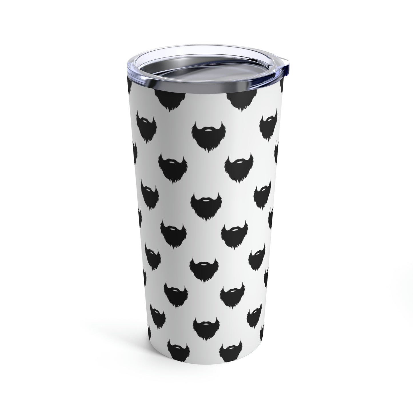 Beard pattern (White) | Stainless Steel Tumbler 20oz