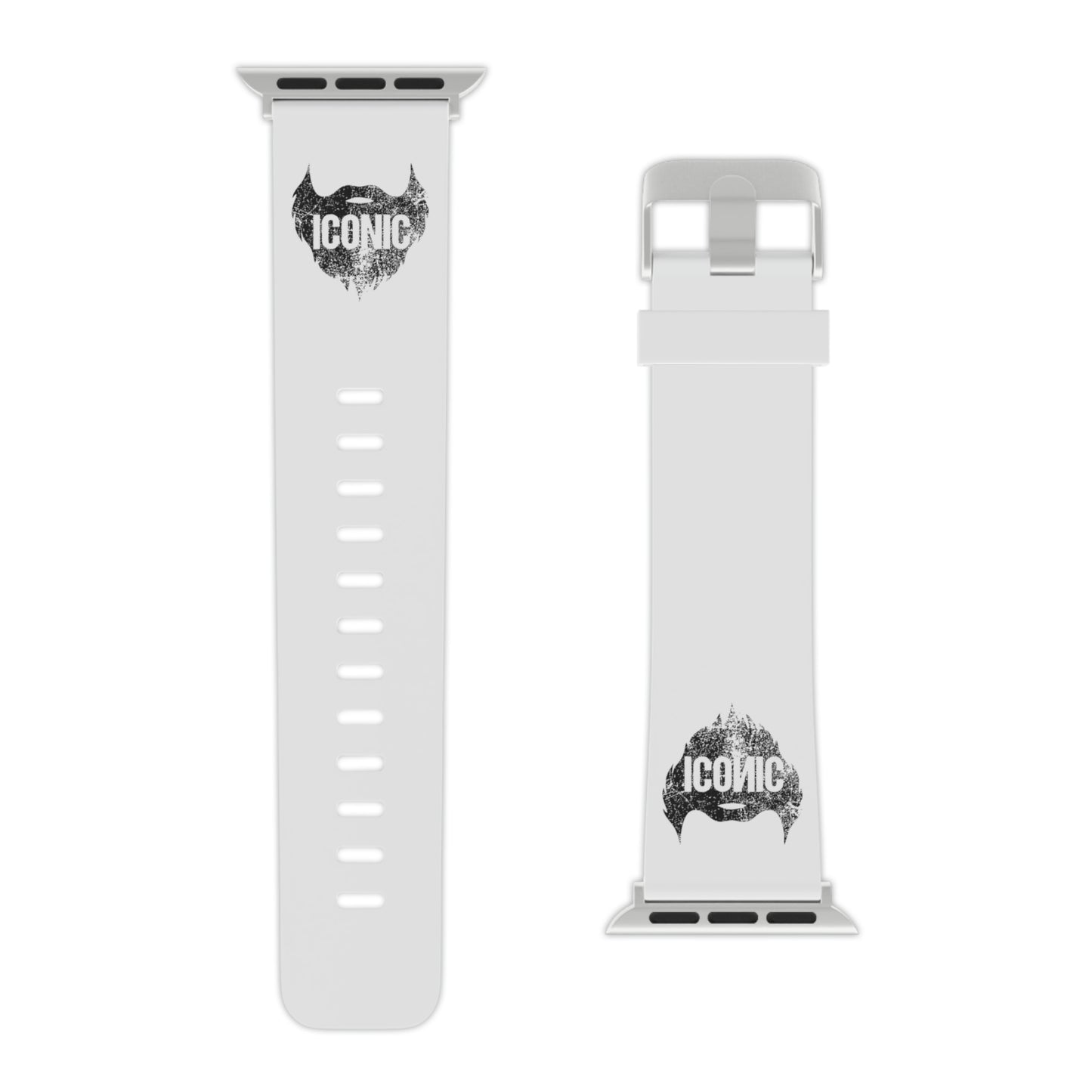 Iconic Beard (White) | Apple Watch Band