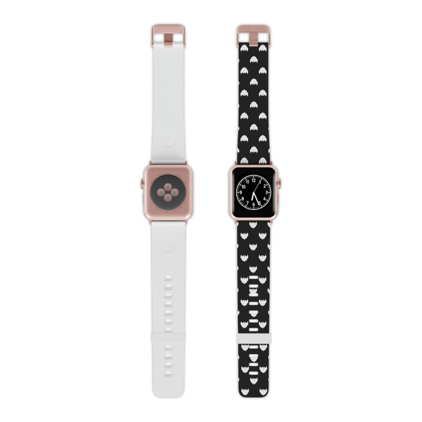 Beard Pattern (Black) | Apple Watch Band